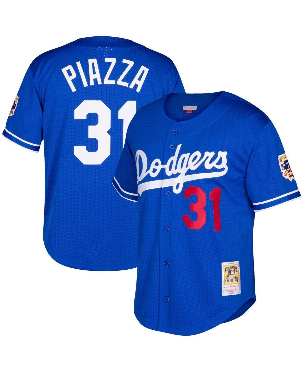 Men's Mitchell & Ness Mike Piazza Royal New York Mets Big & Tall Cooperstown Collection Mesh Batting Practice Jersey, Size: 4XB, Blue Product Image