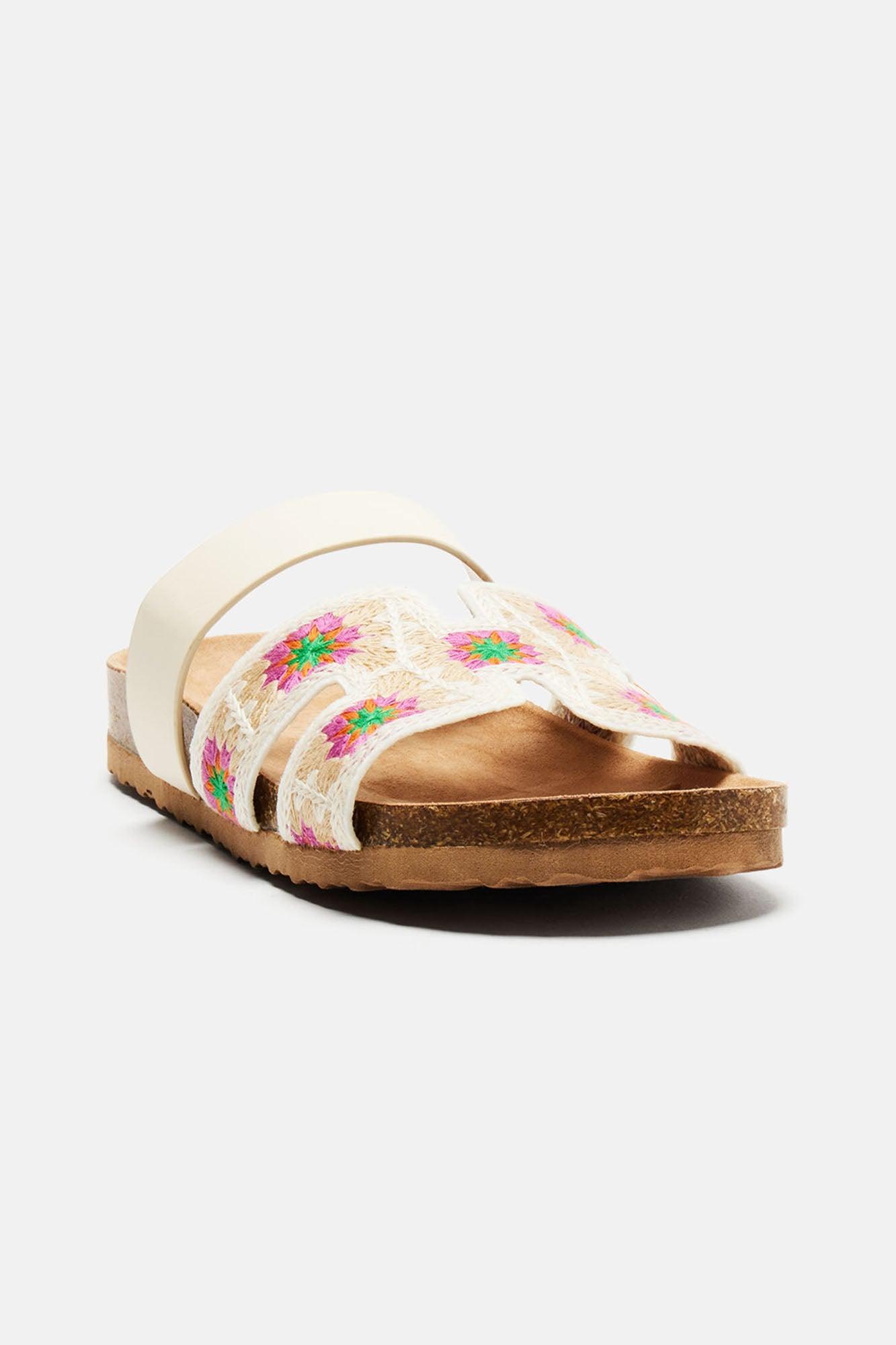 Wavy Days Sandals - Ivory Product Image