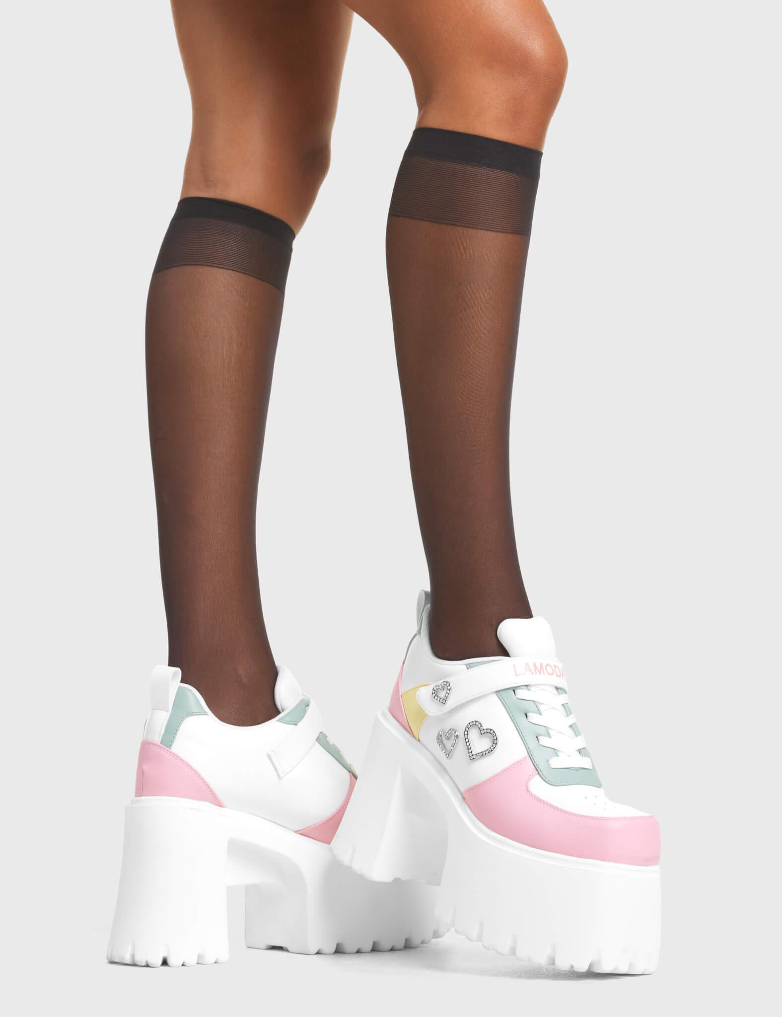 Lovey Dovey Chunky Platform Sneakers Product Image