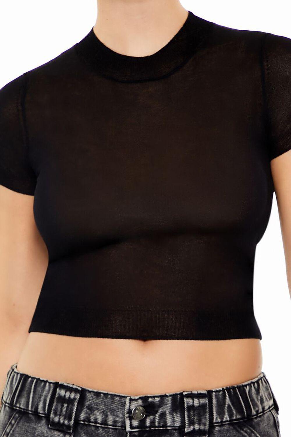Cropped Sweater-Knit Tee | Forever 21 Product Image