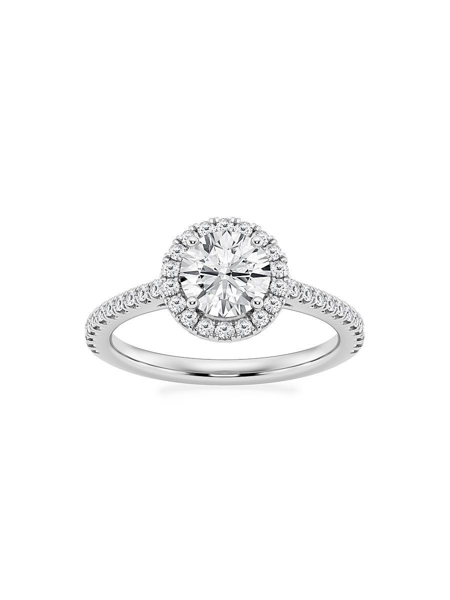 Womens Platinum & Round Lab-Grown Diamond Halo Ring/1.30-3.60 TCW Product Image