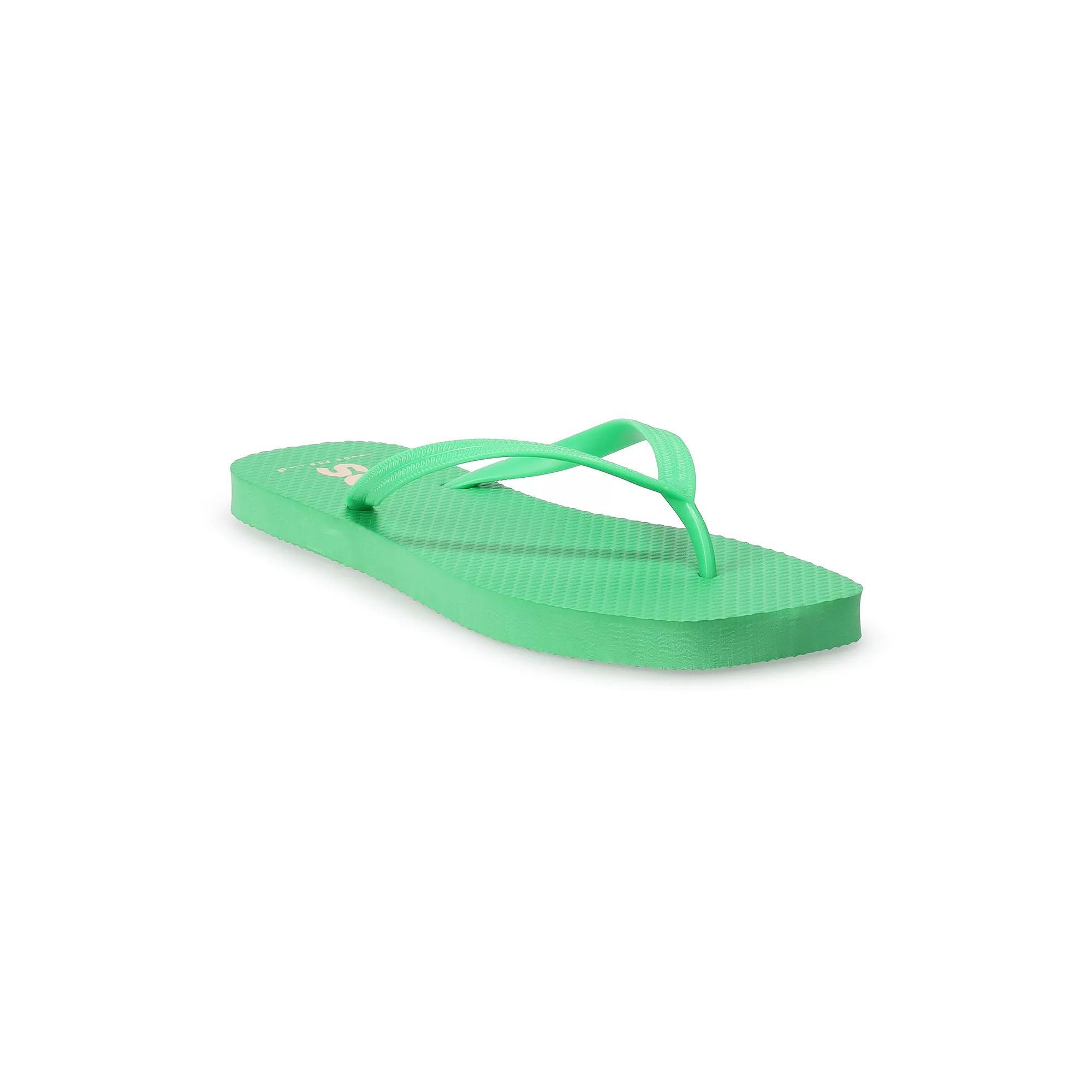 SO® Lanah Flip Flop Women's Sandals, Size: 8, Green Product Image