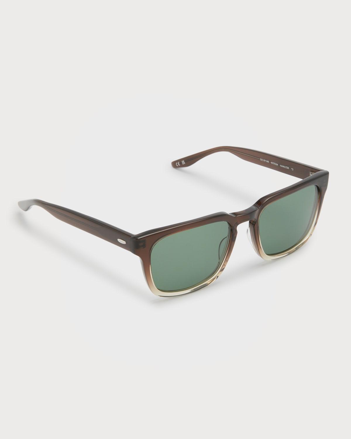 Mens Hamilton Keyhole Bridge Square Sunglasses Product Image