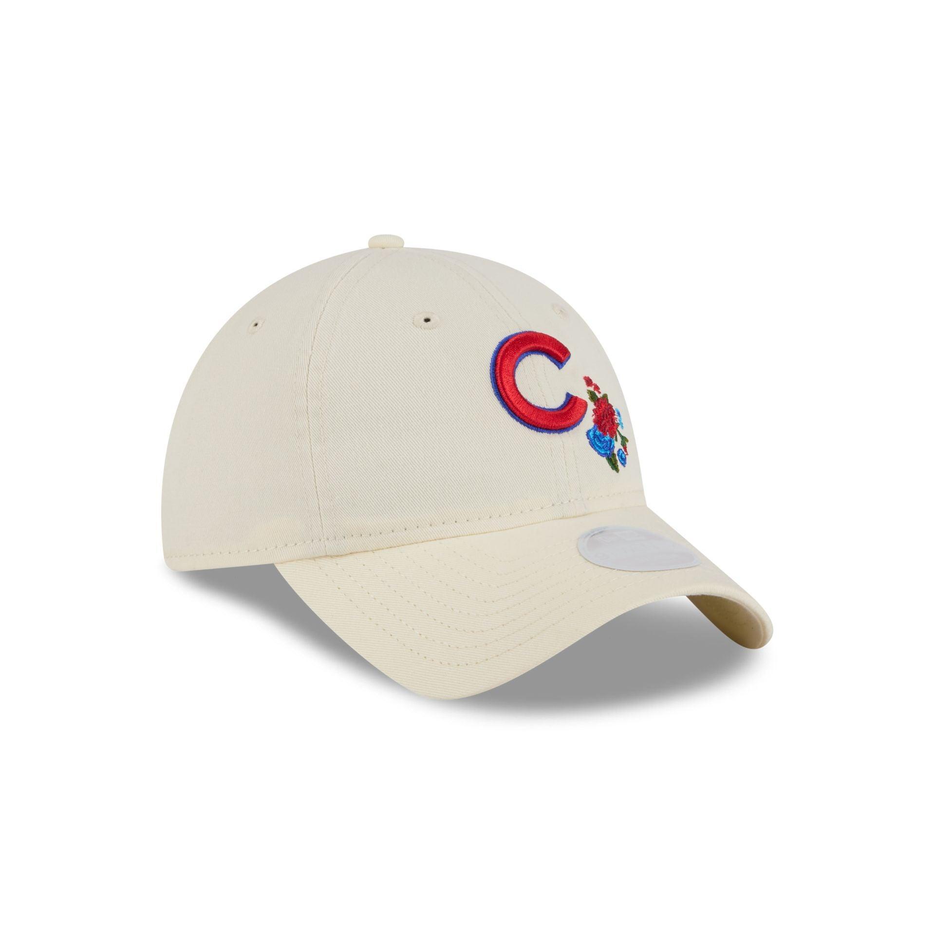 Chicago Cubs Women's Floral Stitch 9TWENTY Adjustable Hat Female Product Image