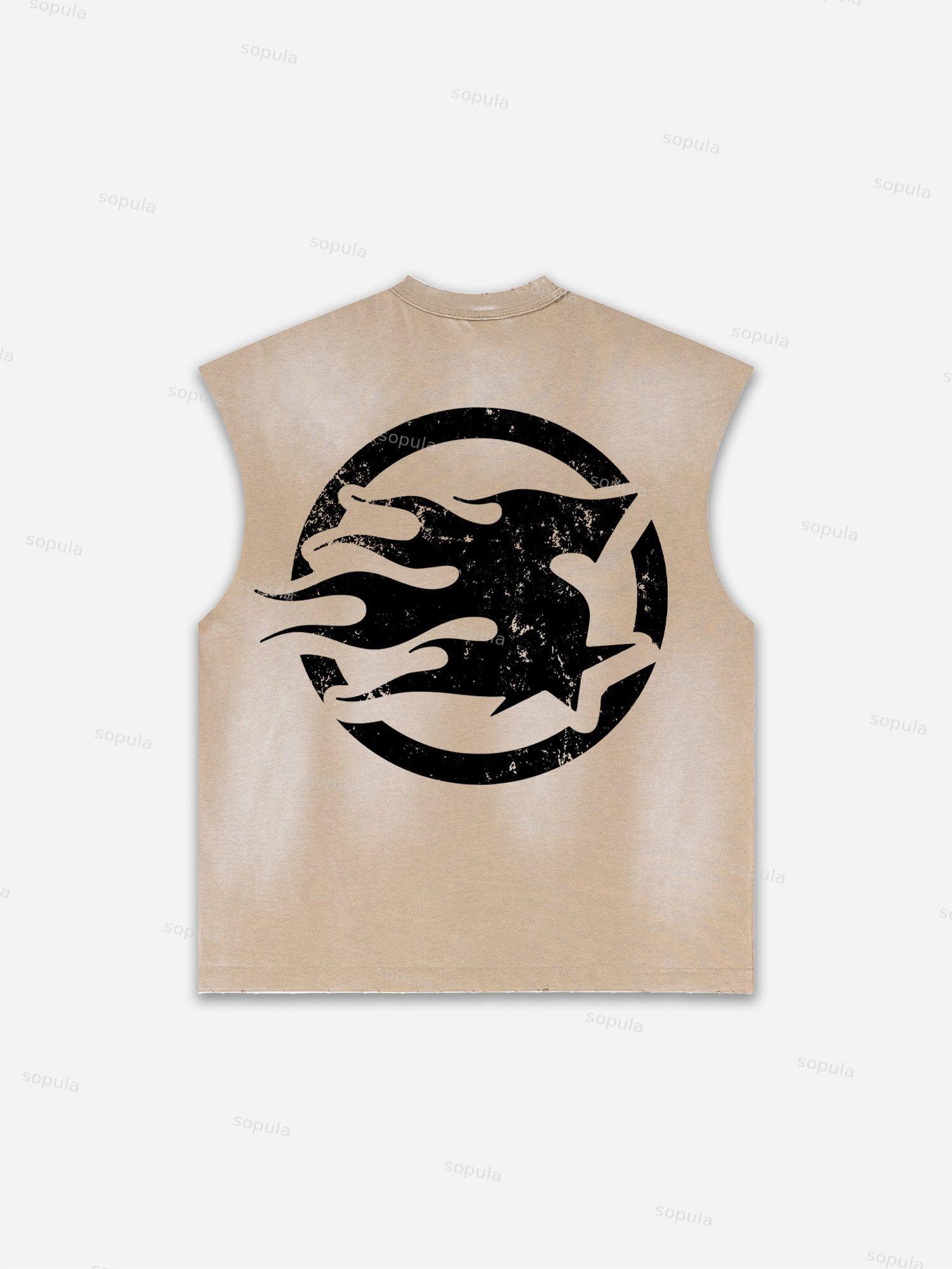 Men's Washed Streets Don't Lie Retro Big Head Graphic Tank Top Product Image