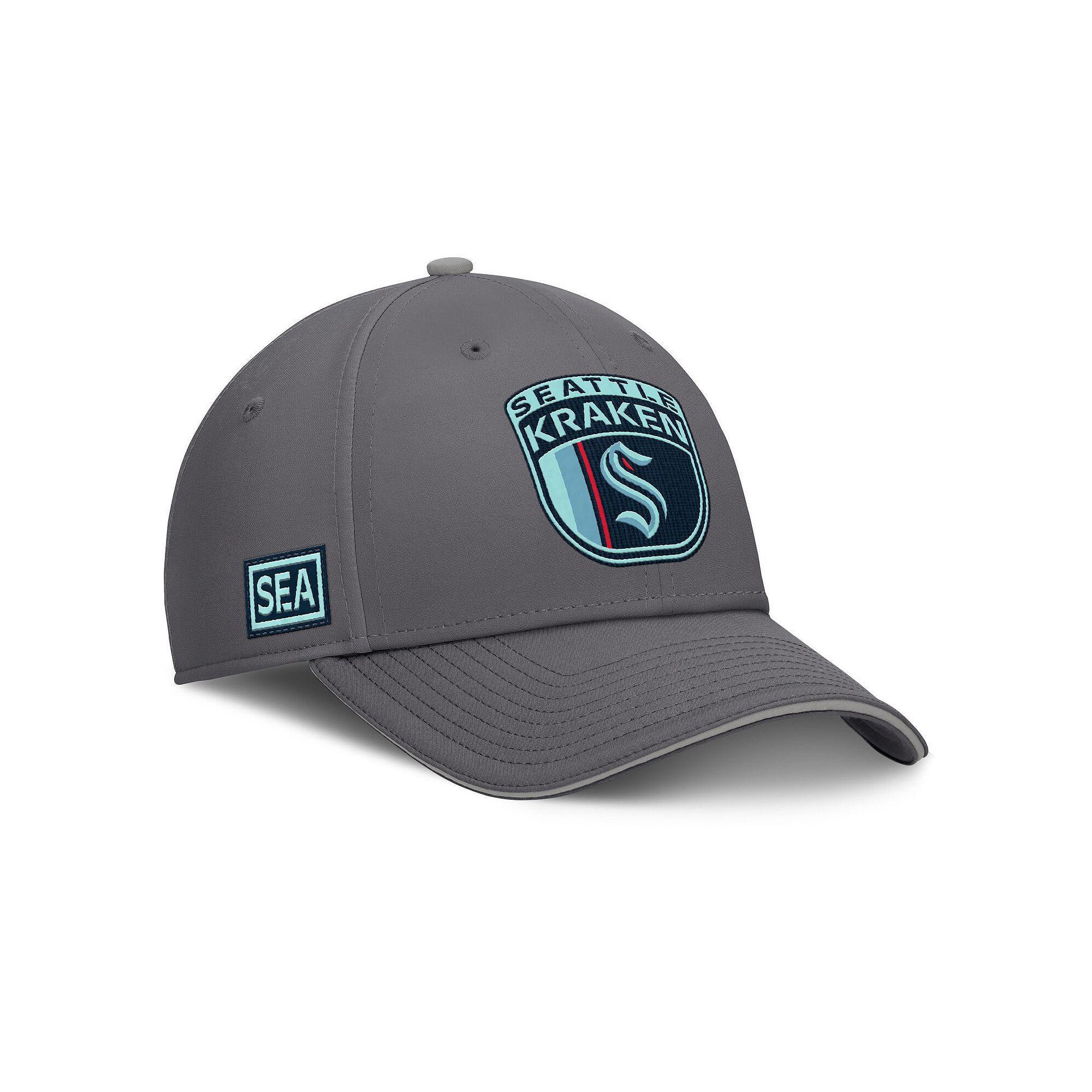 Men's Fanatics Gray Seattle Kraken Home Ice Flex Hat, Size: Large/XL, Krk Grey Product Image