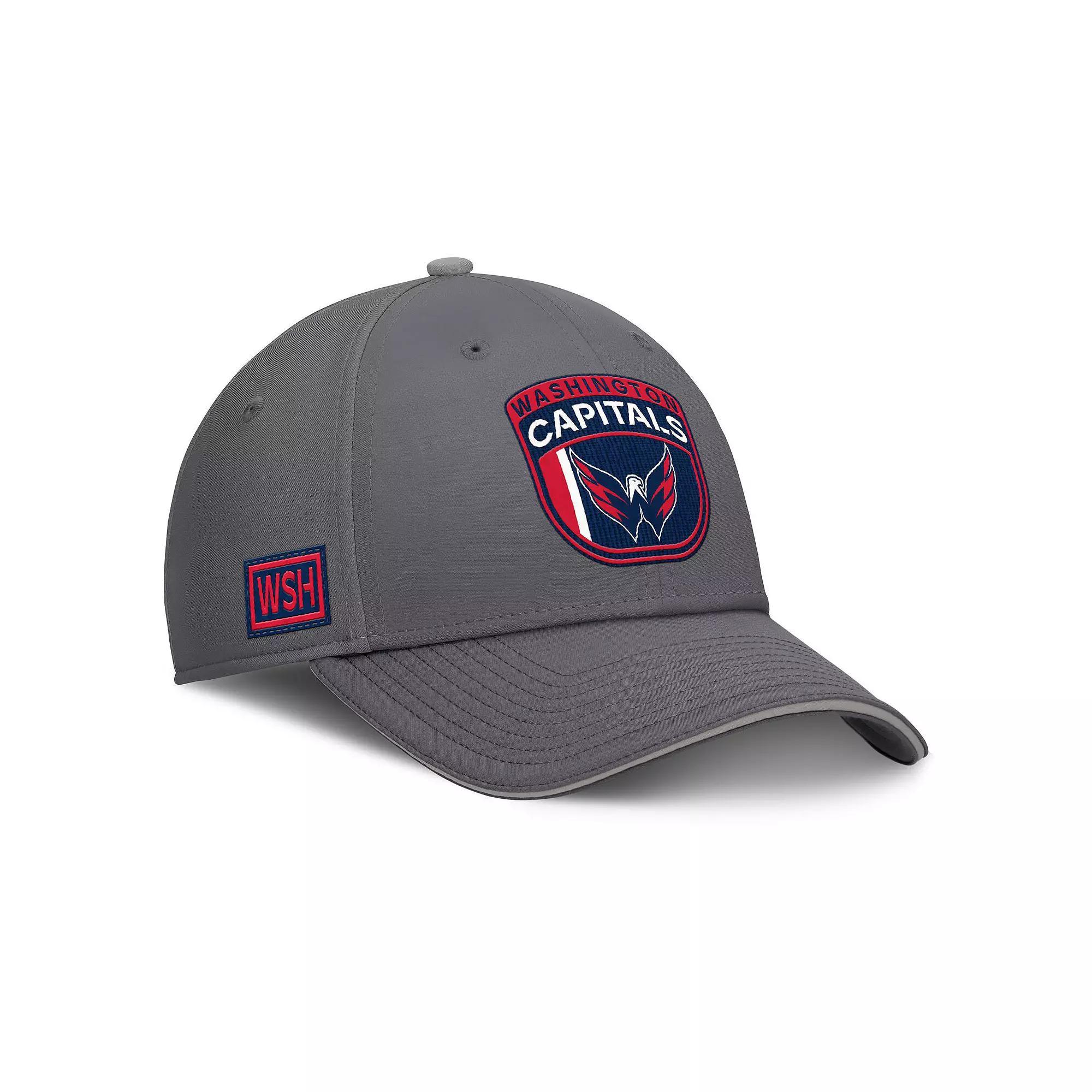 Men's Fanatics Gray Washington Capitals Home Ice Flex Hat, Size: Medium/Large, Grey Product Image