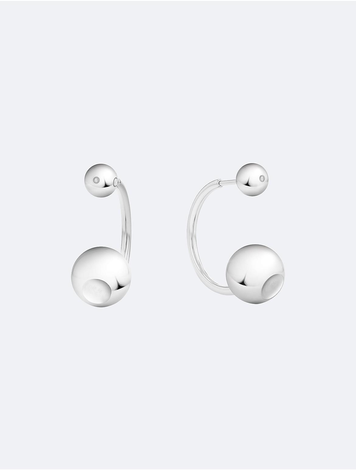Calvin Klein Womens Contoured Bubbles Earrings - Metallic Product Image