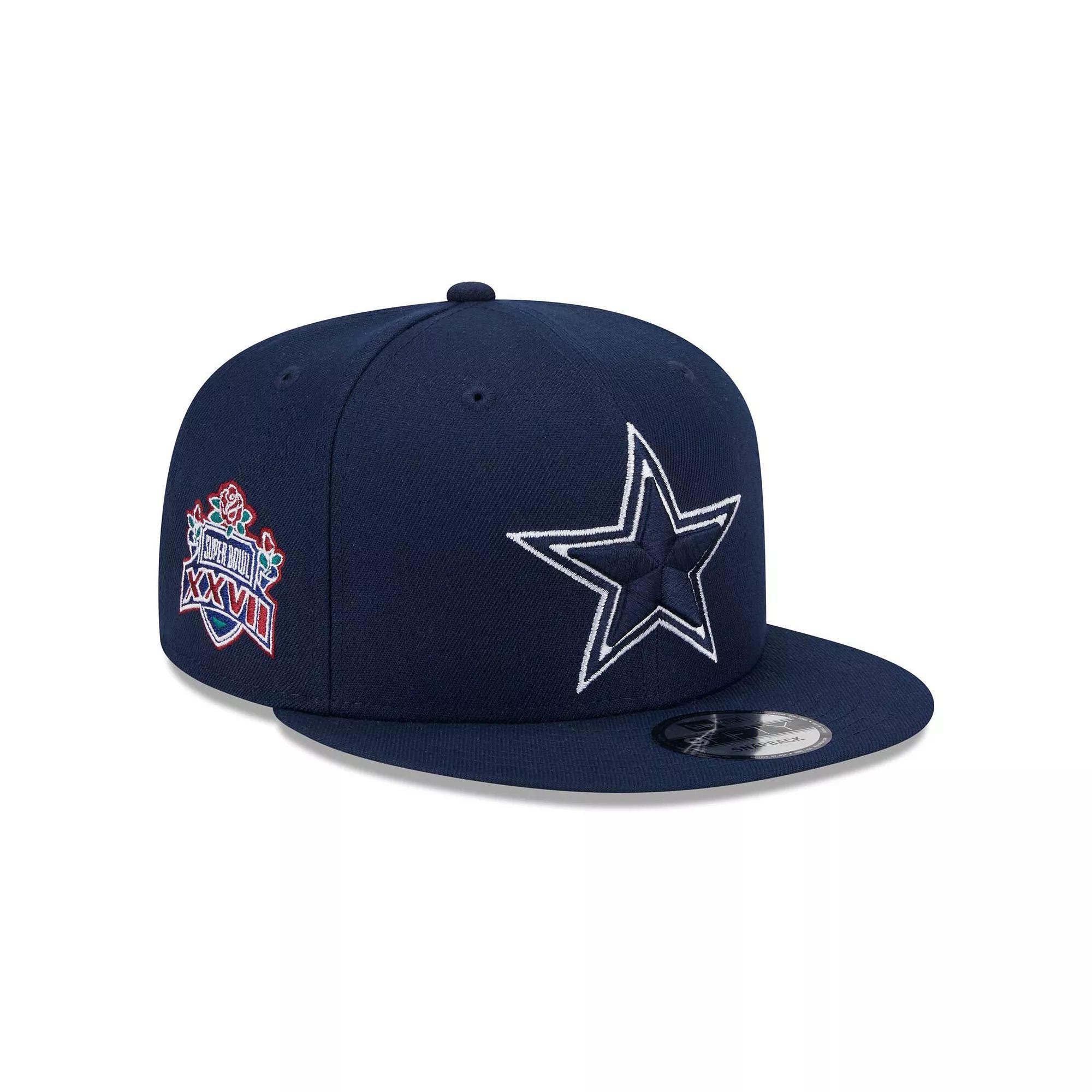 Men's New Era Navy Dallas Cowboys Main Patch 9FIFTY Snapback Hat, Blue Product Image