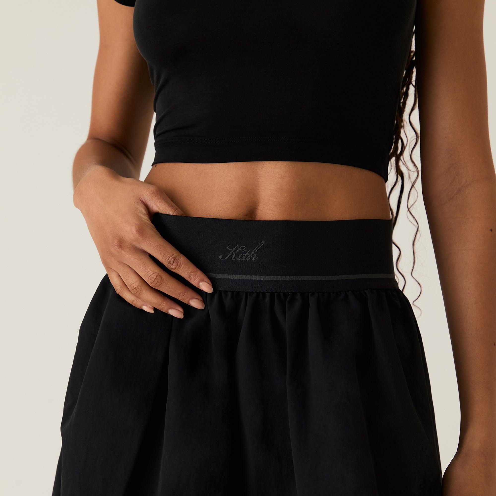 Kith Women Nadine Nylon Maxi Skirt - Black Female Product Image