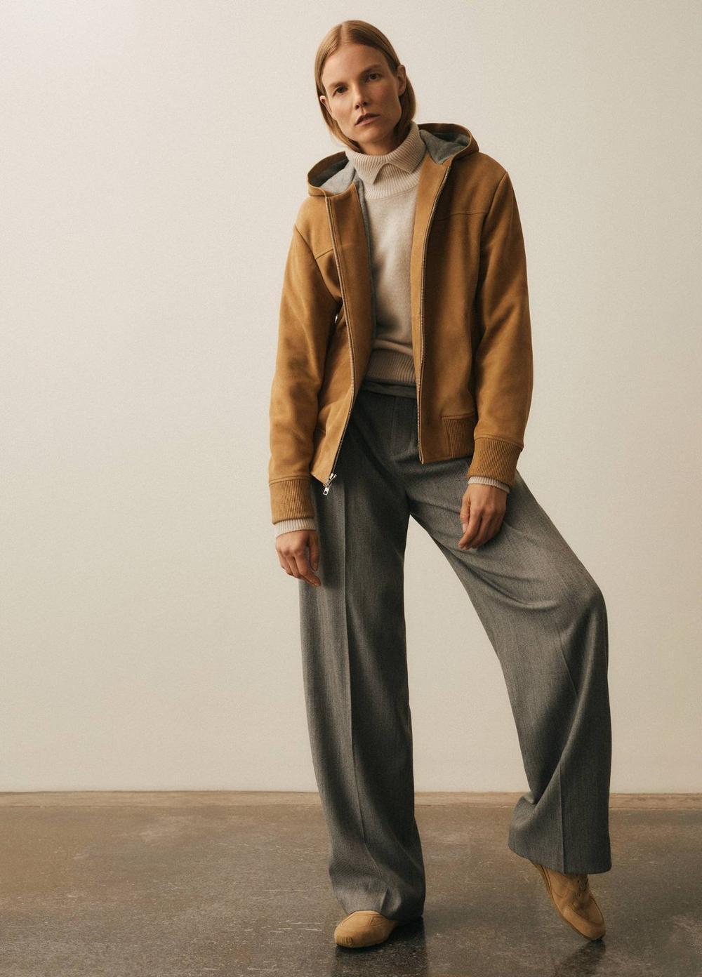 Womens Italian Wool-Blend Twill High-Rise Trouser, Dark Stone Grey, Size 16 Vince Product Image