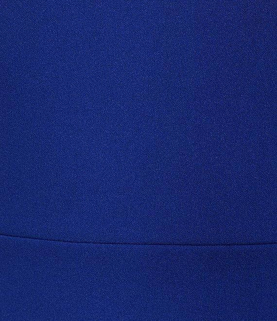 Calvin Klein Short Pleated Sleeve Crew Neck Sheath Dress Product Image