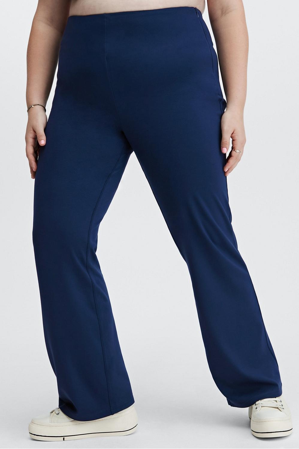 Fabletics 24-7 Kick Flare Pant Womens blue plus Size 1X Product Image
