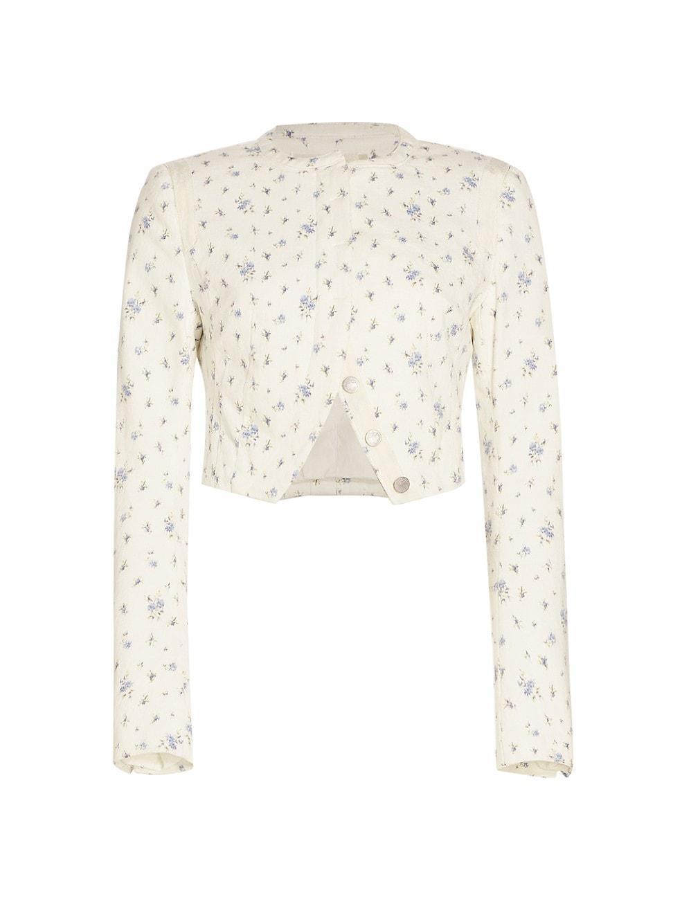 Womens Falima Floral Crop Jacket Product Image