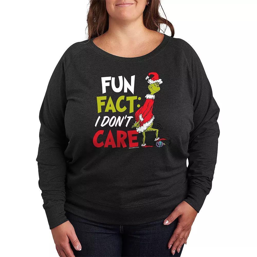 Plus Size Pokemon Sparkle Badges French Terry Long Sleeve Tee, Womens Heather Grey Product Image
