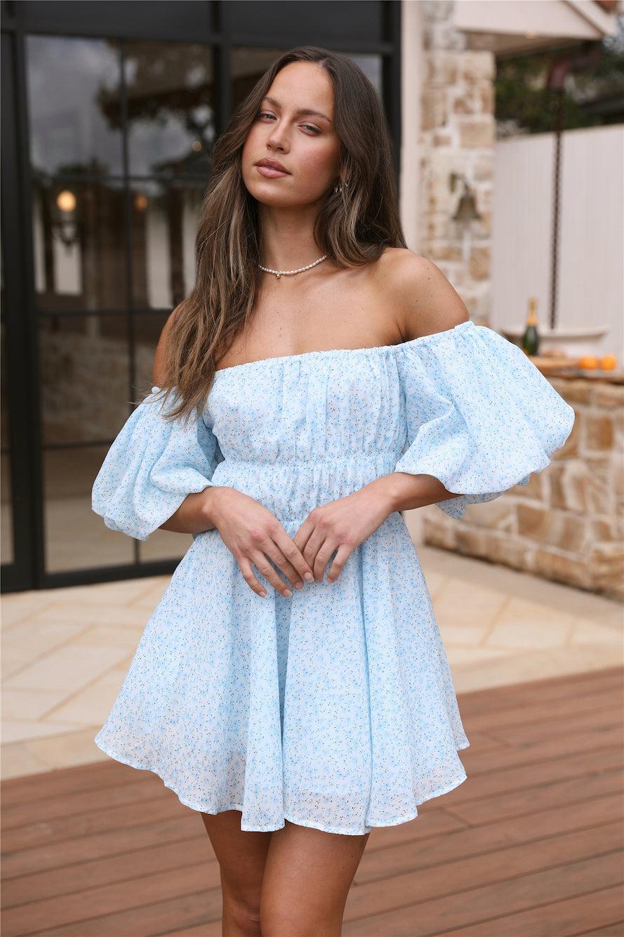 Miss You Dress Blue Product Image