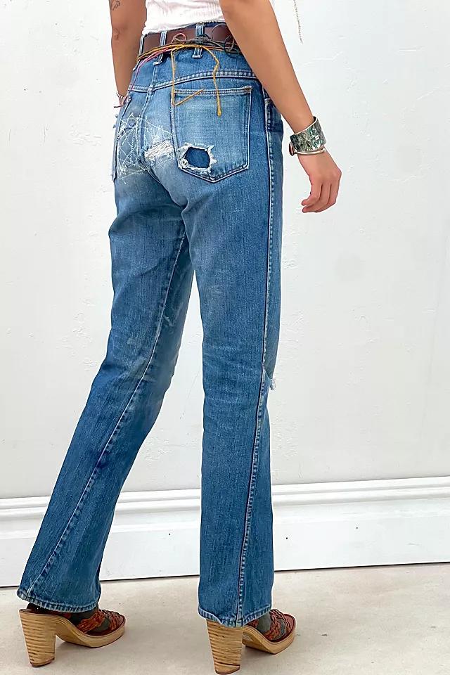 Vintage Perfectly Patched Up Flare Jeans Selected by Anna Corinna Product Image
