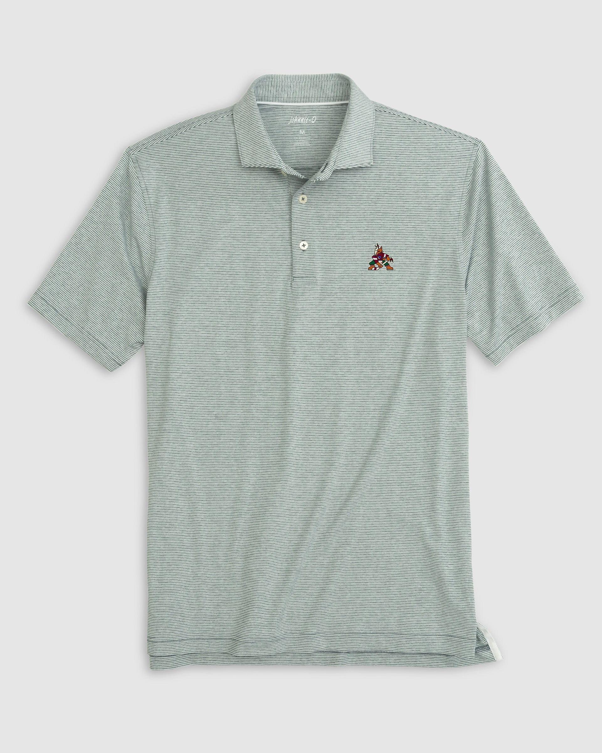 Northeastern Lyndonn Striped Jersey Performance Polo Product Image