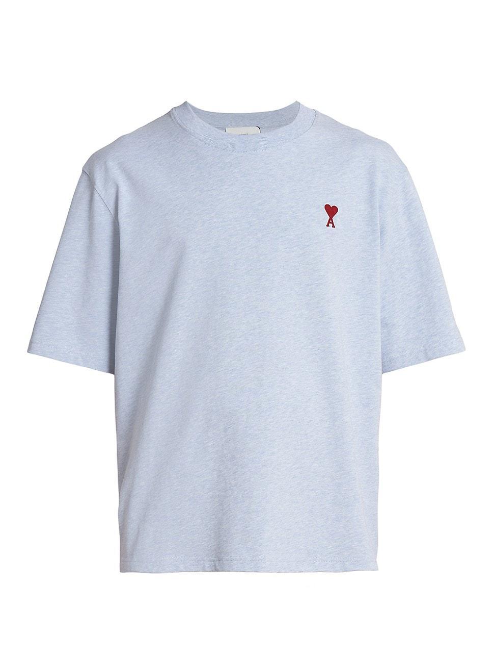 AMI Red AMI De Coeur T-Shirt Night Blue.430 XXS Product Image