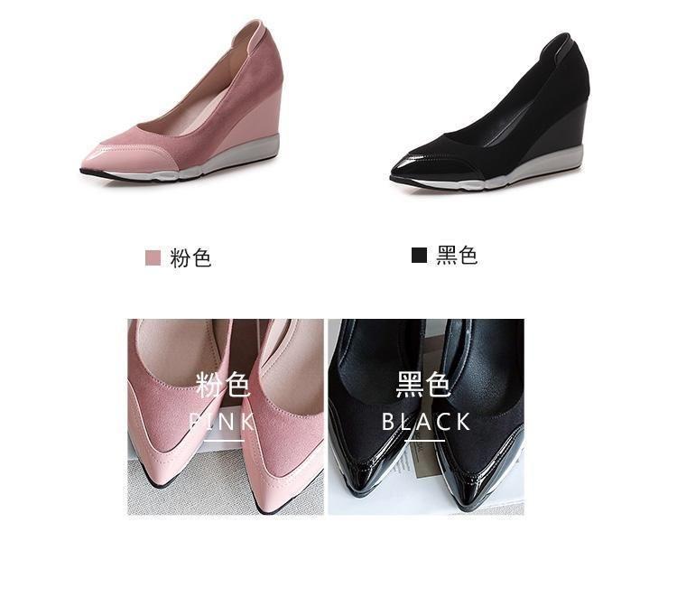 Wedge-Heel Pointed Pumps Product Image