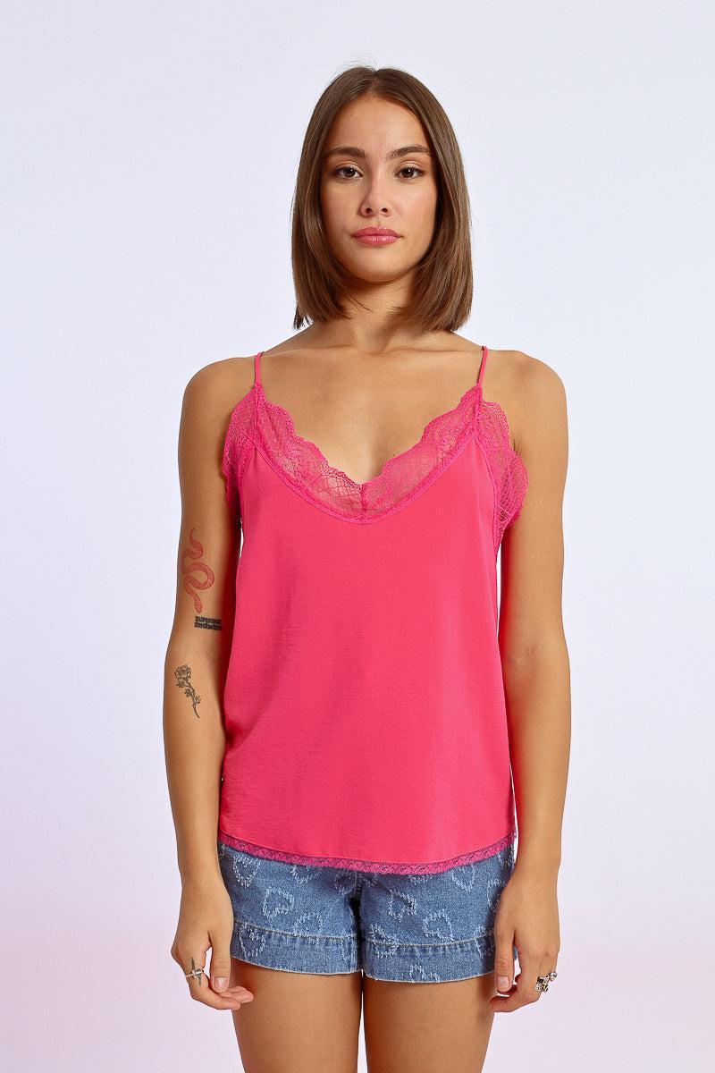 Lace Trim Power Cami Product Image