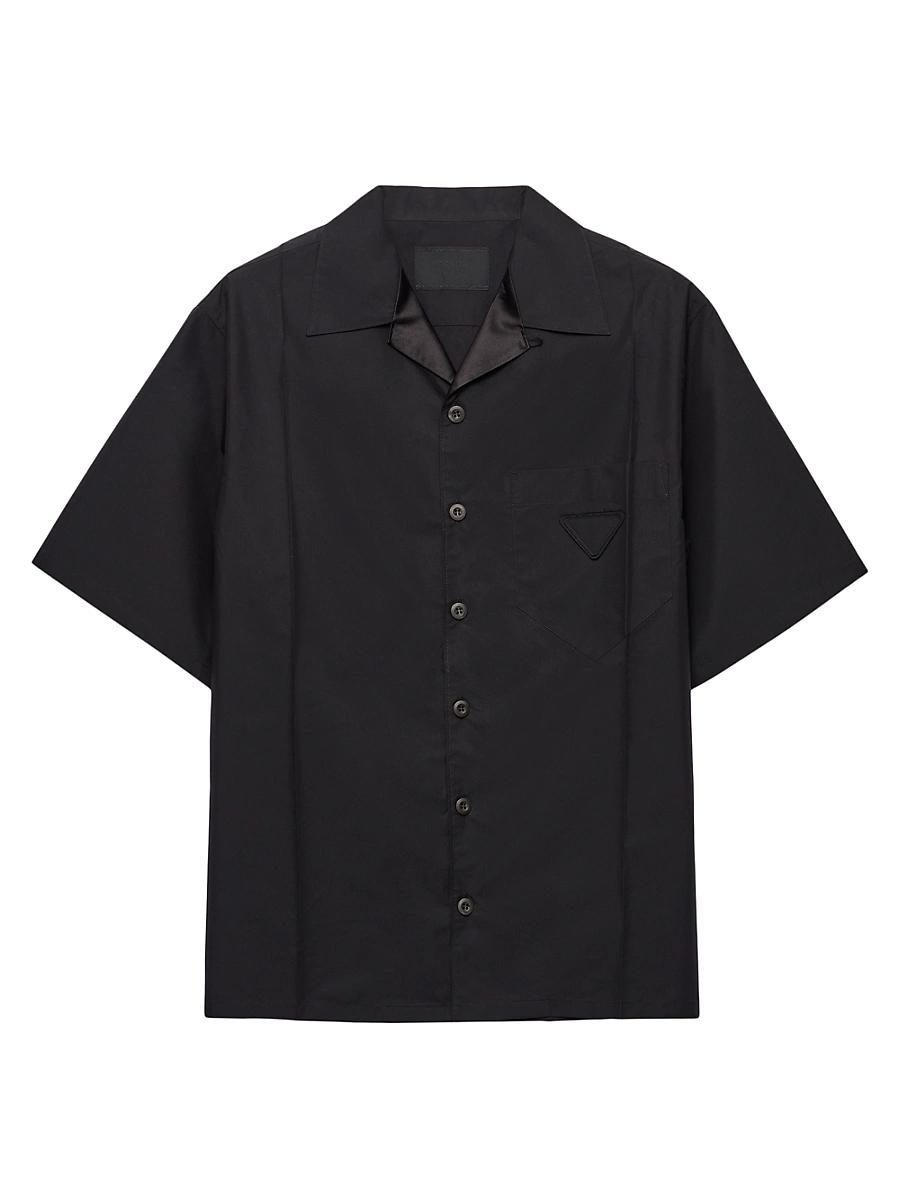 Mens Technical Cotton Short-Sleeved Shirt Product Image