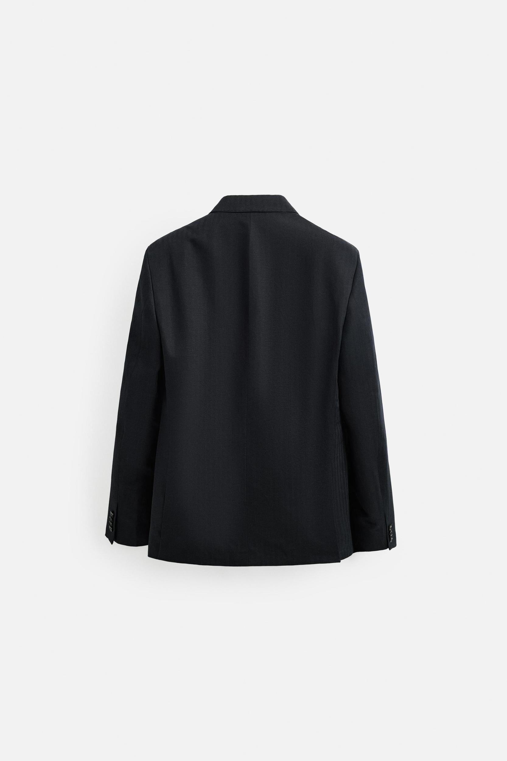 LINEN - COTTON HERRINGBONE SUIT BLAZER Product Image
