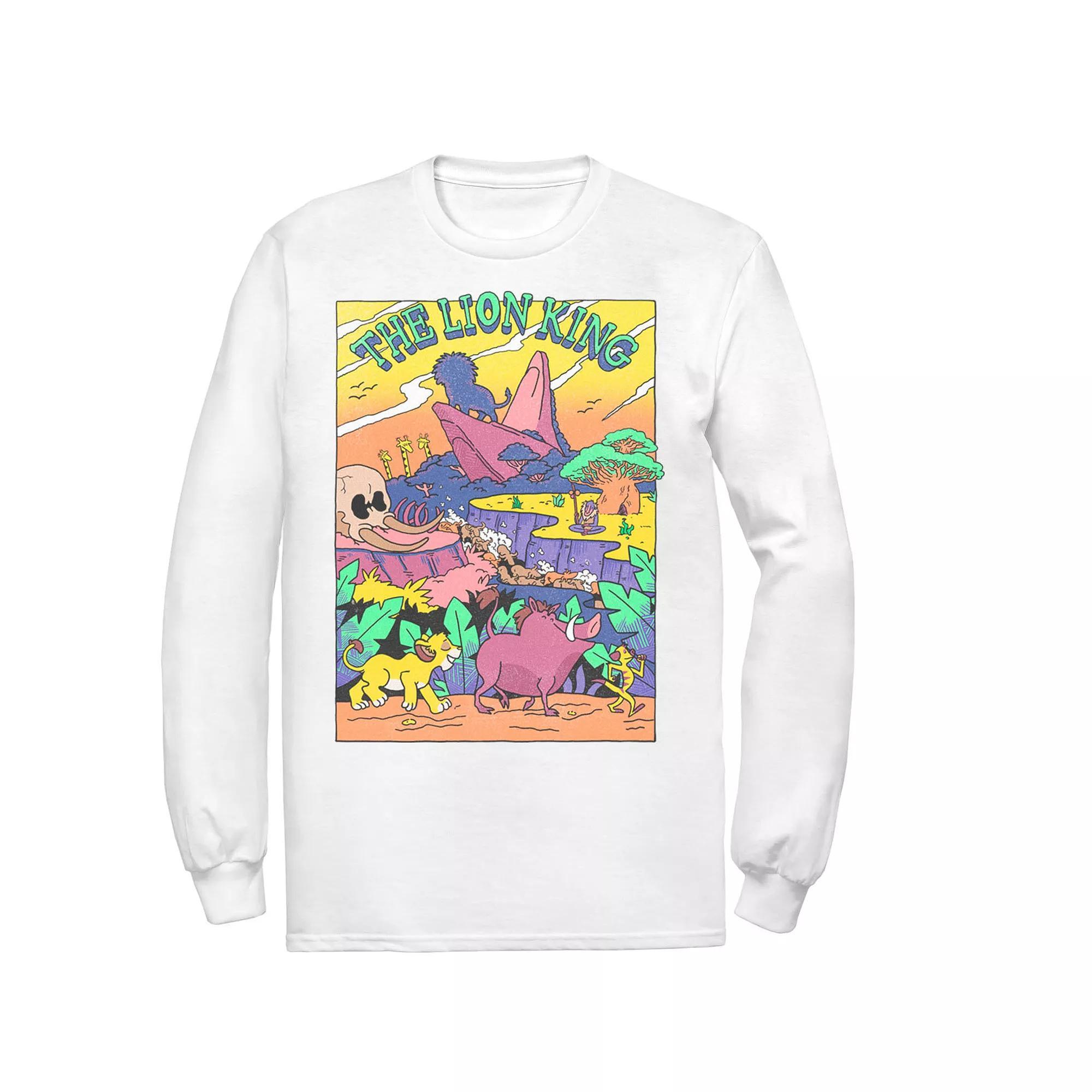 Disney's Lion King Men's Legend of Lion King Colorful Tee, Size: Medium, White Product Image