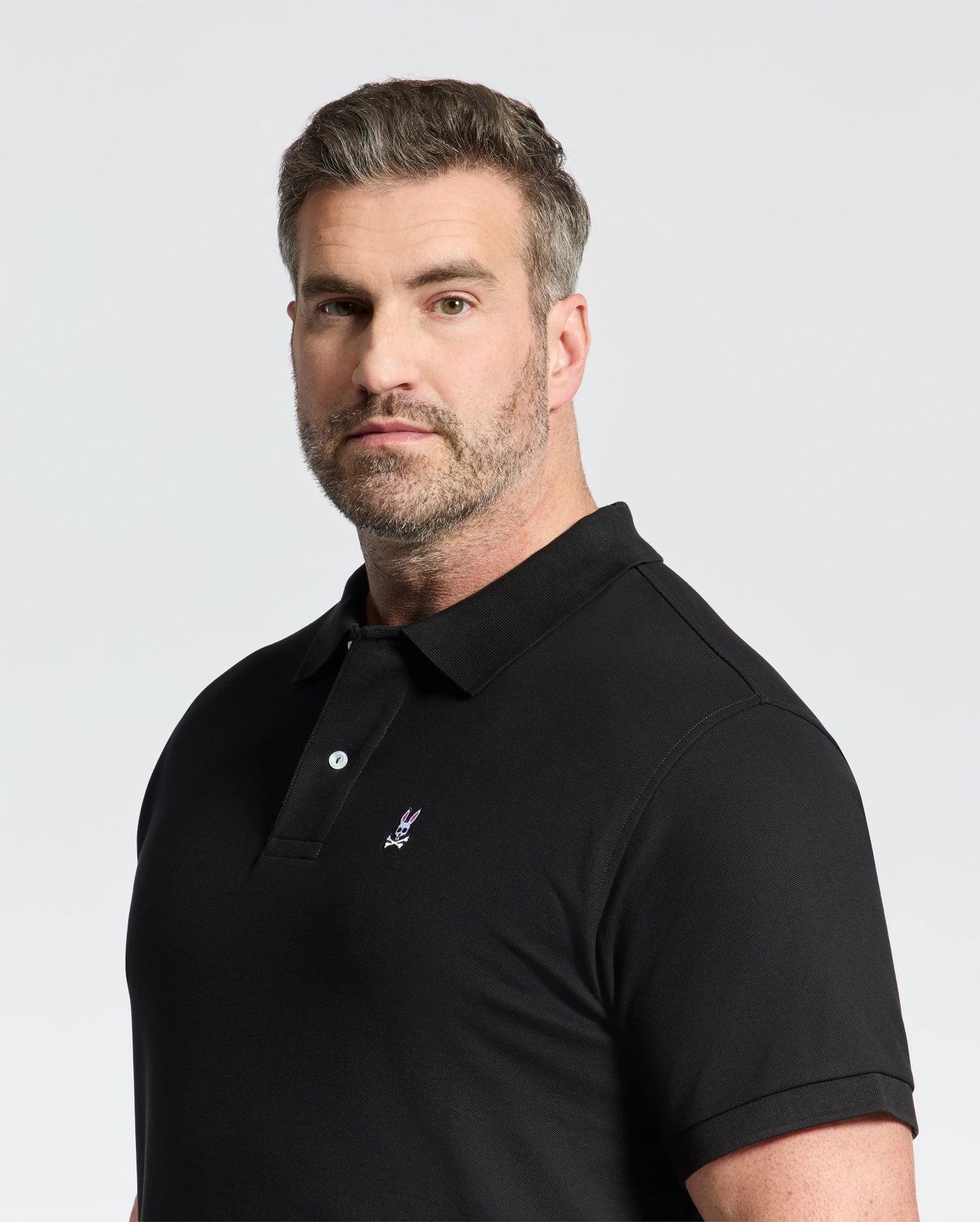Men's Big And Tall Classic Pique Polo Shirt 001 BLACK / 4XLT Product Image