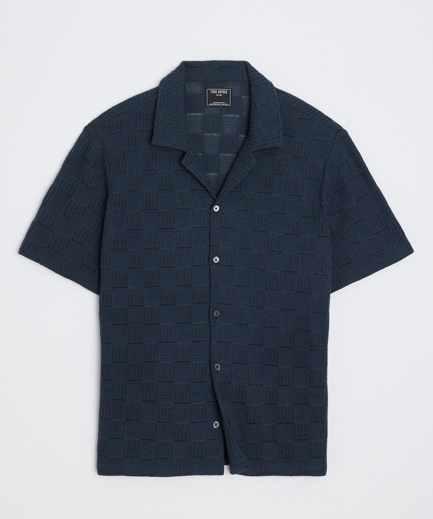 Relaxed Open-Knit Cabana Polo Product Image