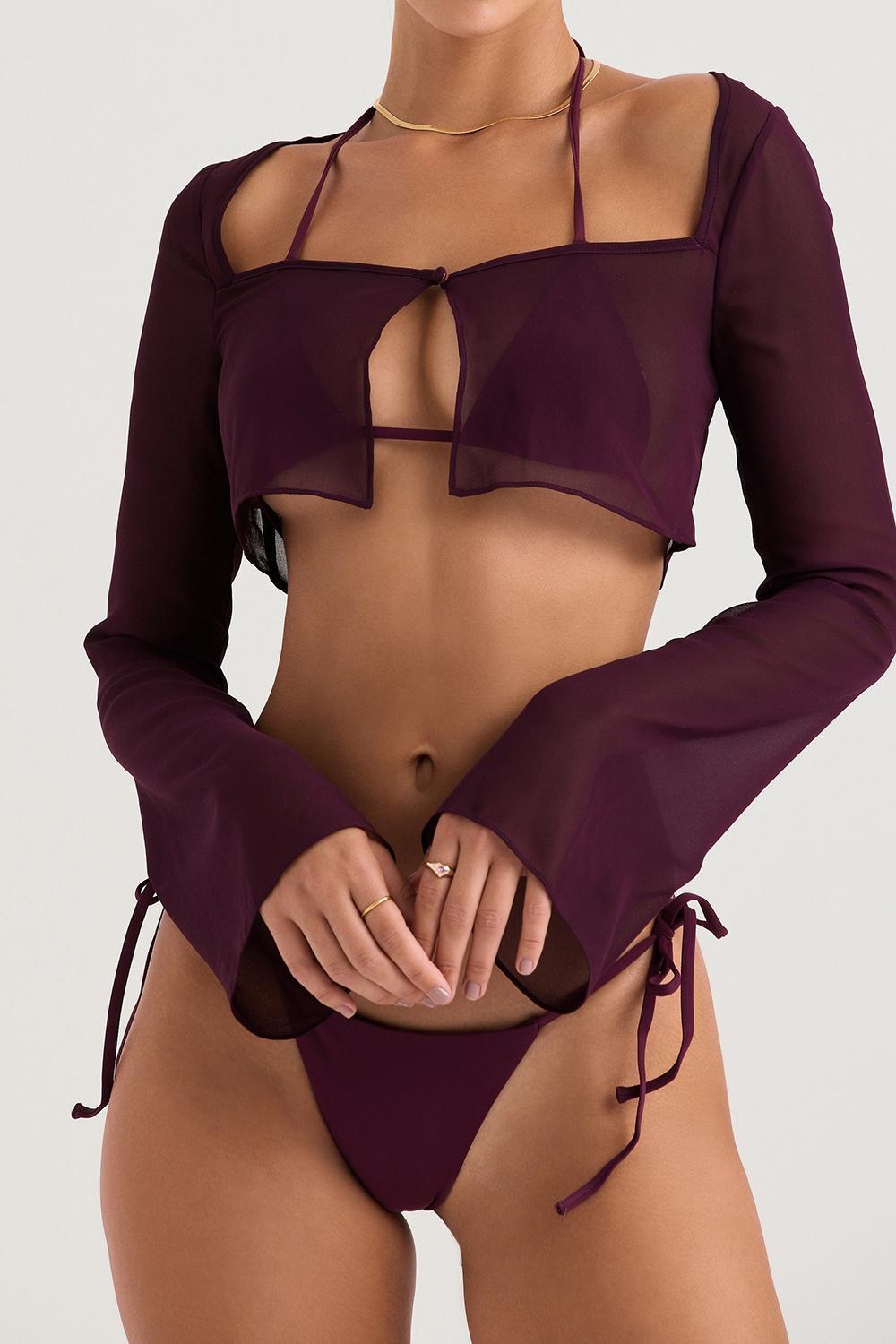 Marseille  prune cover up top Product Image