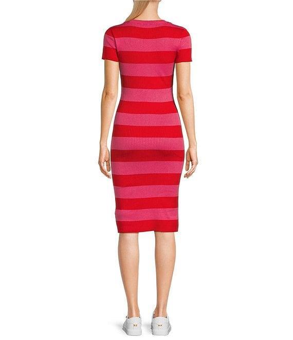 Copper Key Rugby Stripe Sweater Dress Product Image