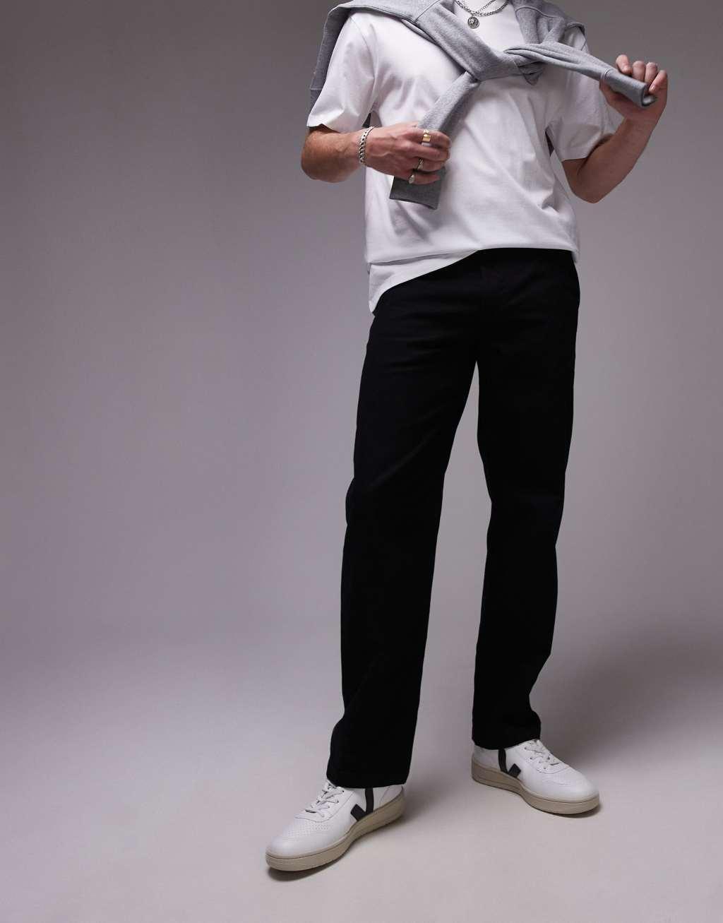 ARKET cord chino pants in black Product Image