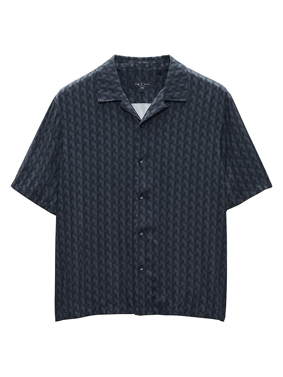 Rag & Bone Printed Avery Shirt in Black Product Image