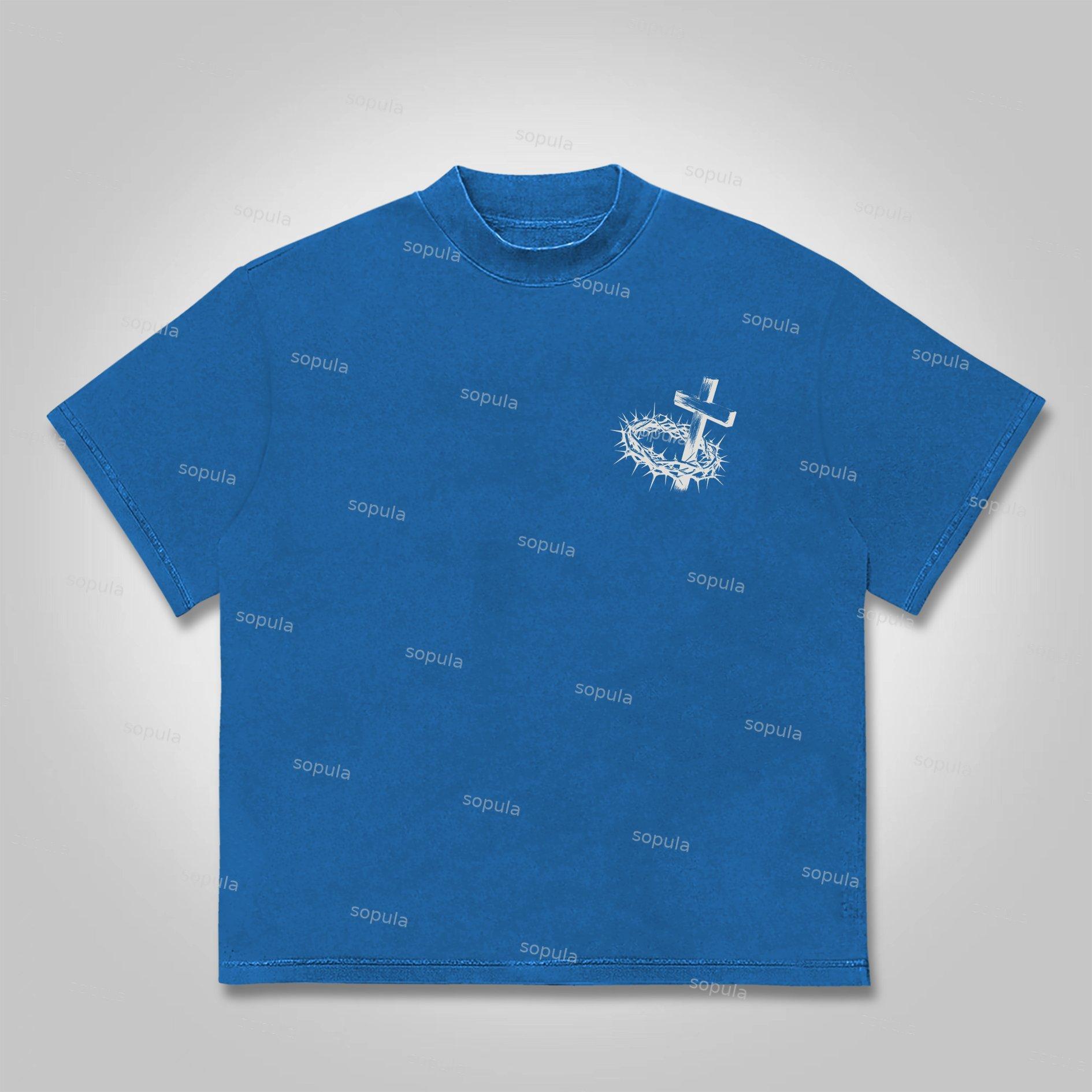 Sopula Jesus Paid It All Salvation Cotton T-shirt Product Image