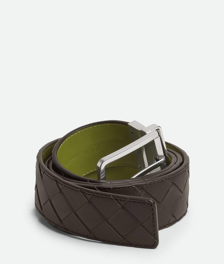 Men's Intrecciato Reversible Belt in Fondant/matcha Product Image