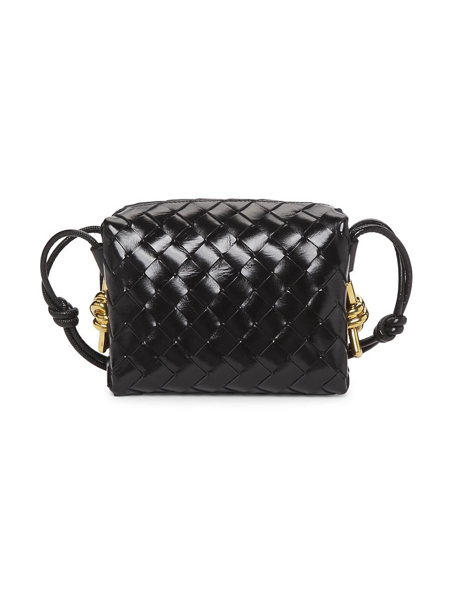 Womens Mini Loop Intrecciato Leather Camera Bag Product Image