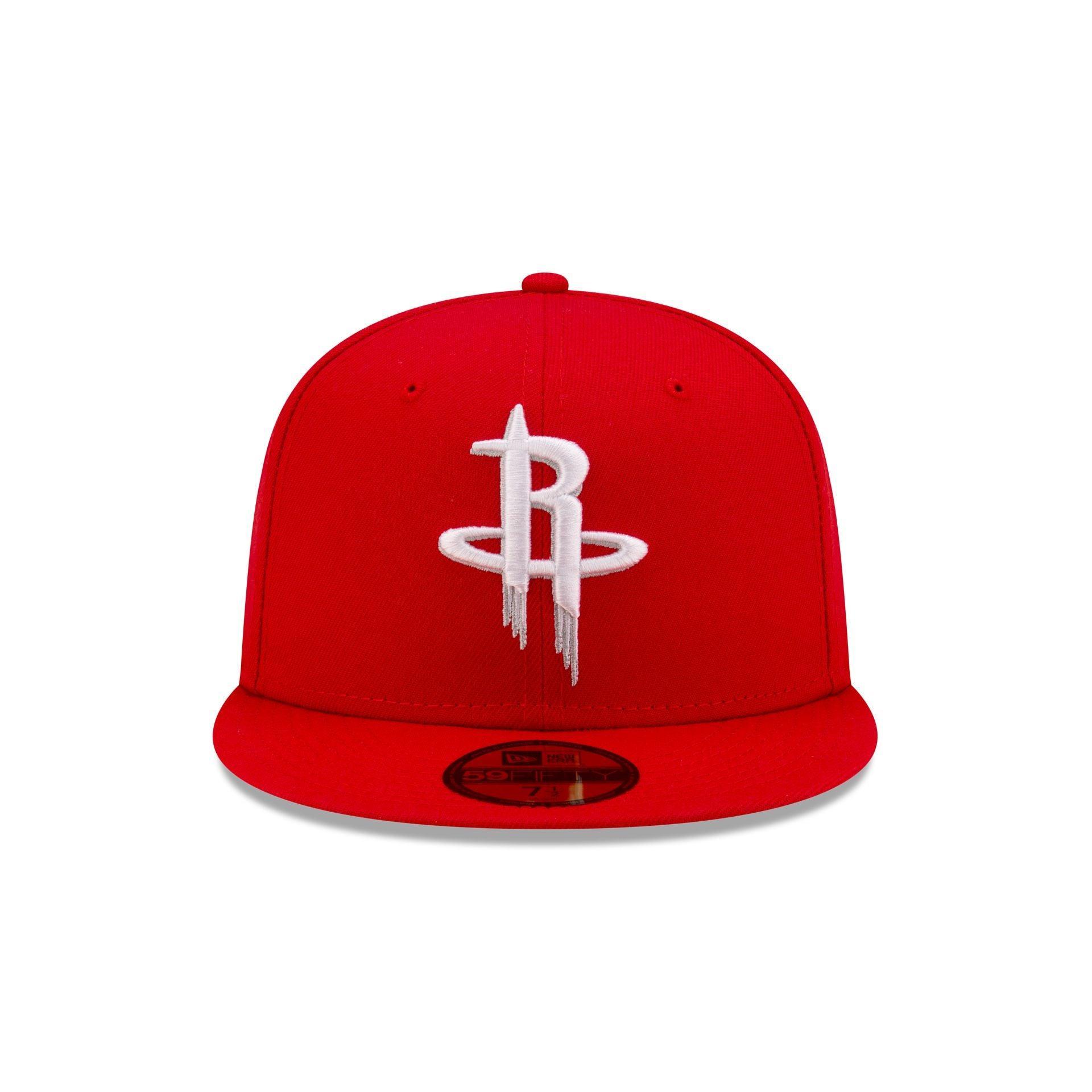Houston Rockets Red 59FIFTY Fitted Hat Male Product Image