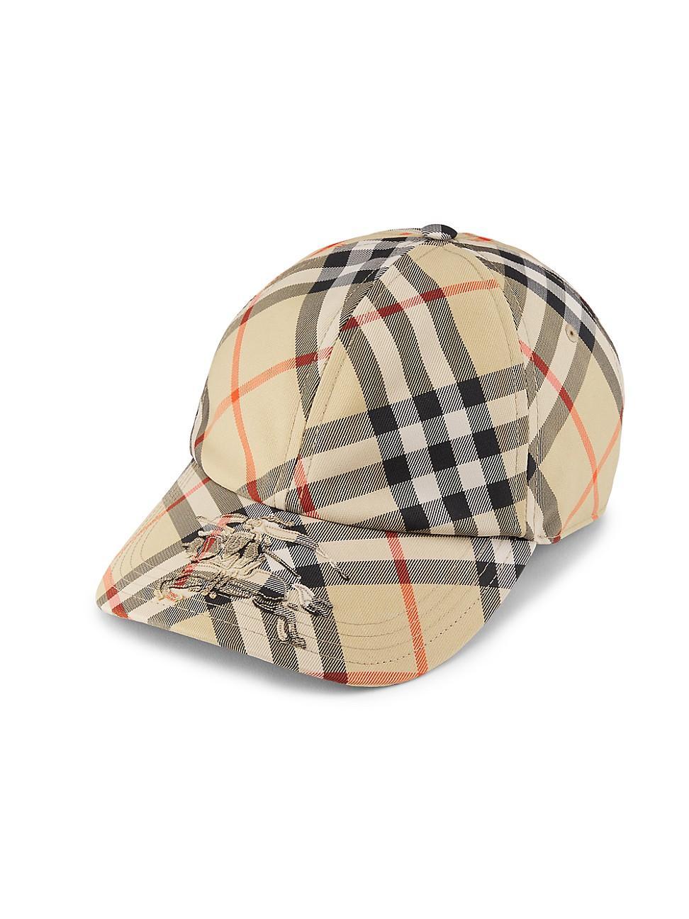Mens Check EKD Baseball Cap Product Image