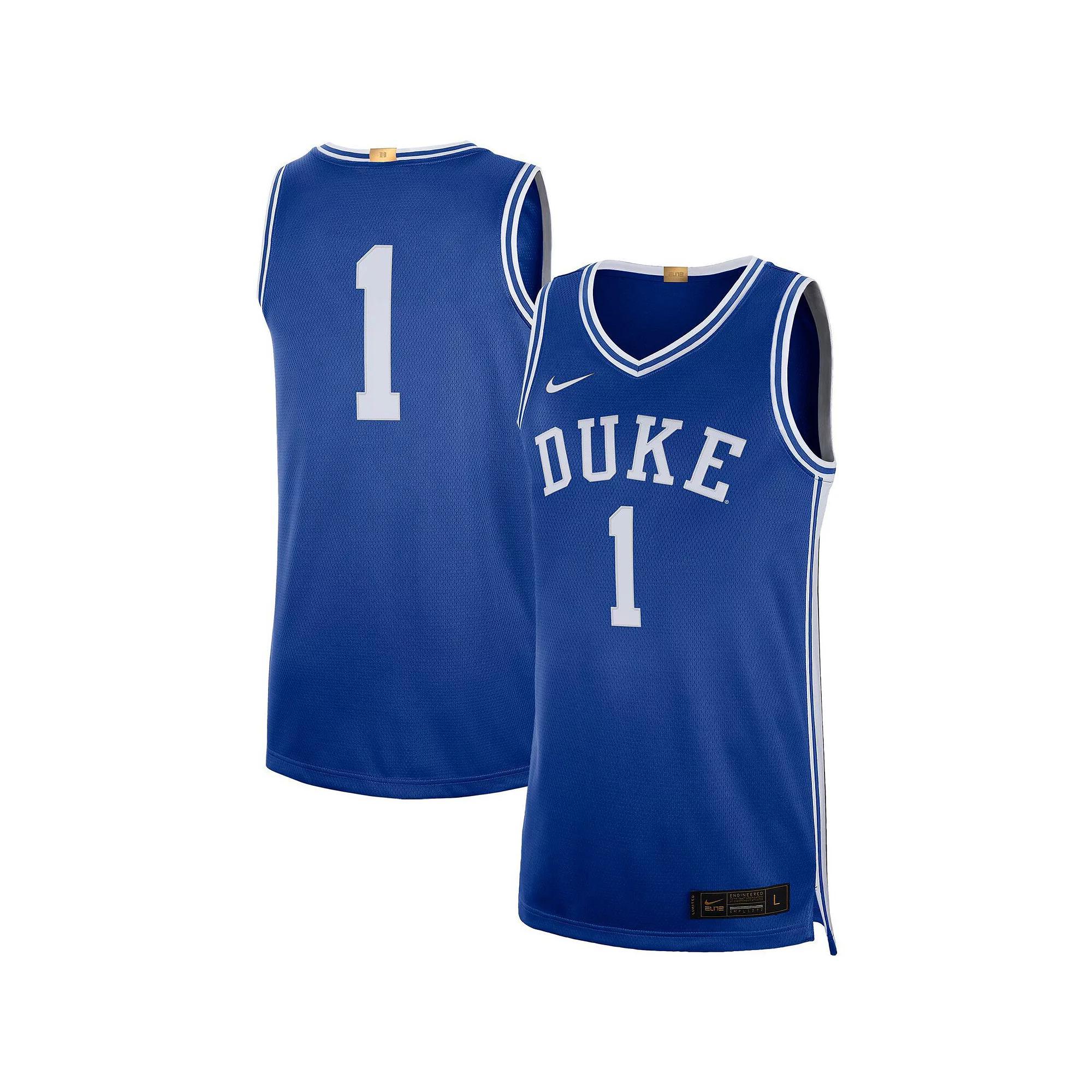 Mens Nike #1 Royal Duke Devils Limited Basketball Jersey Product Image