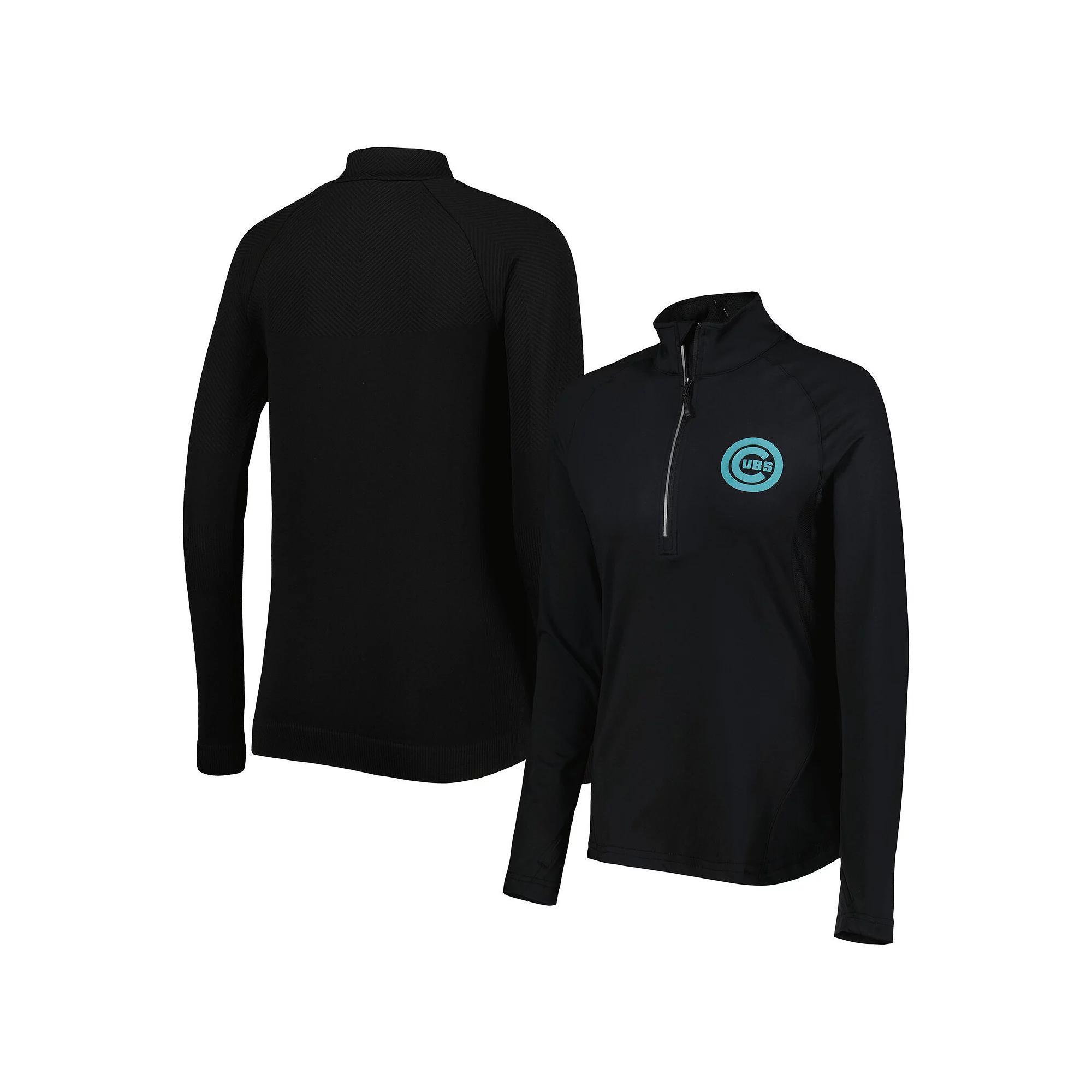 Womens Levelwear Chicago Cubs Energy Quarter-Zip Jacket Product Image