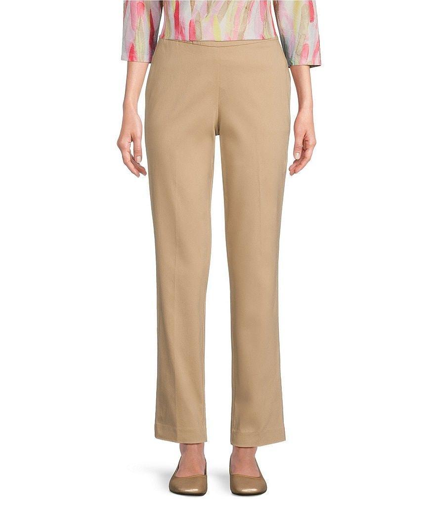 Allison Daley Stretch Pull-On Straight Leg Pants Product Image