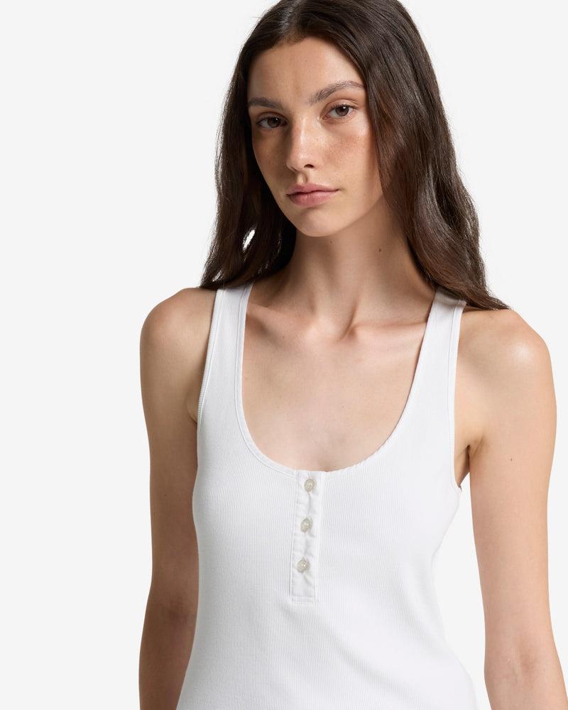 Ribbed Henley Tank Product Image