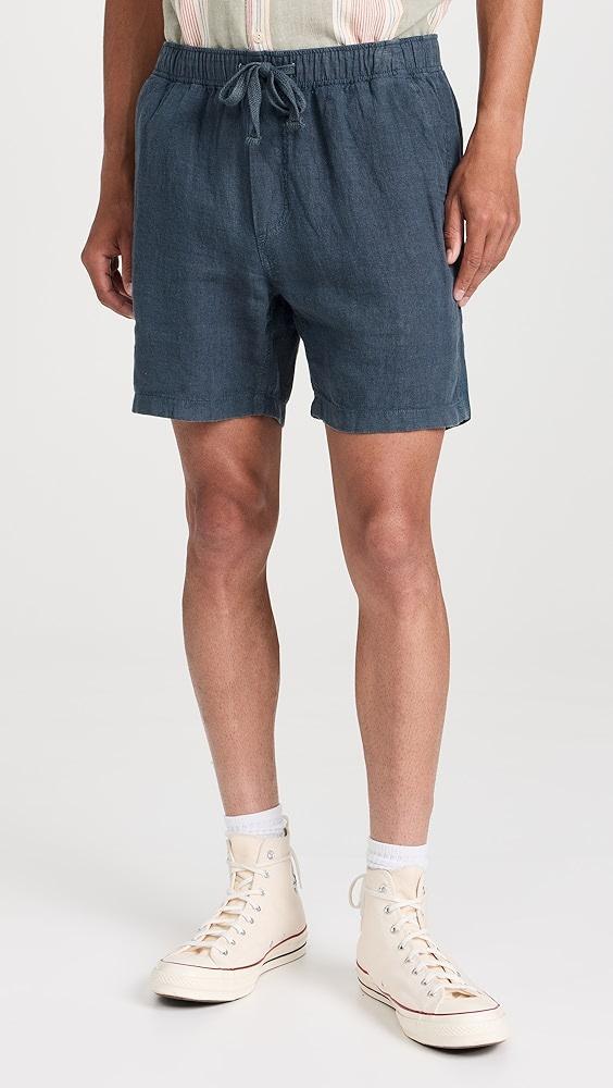 Faherty Essential Linen Drawstring Shorts 6" | Shopbop Product Image