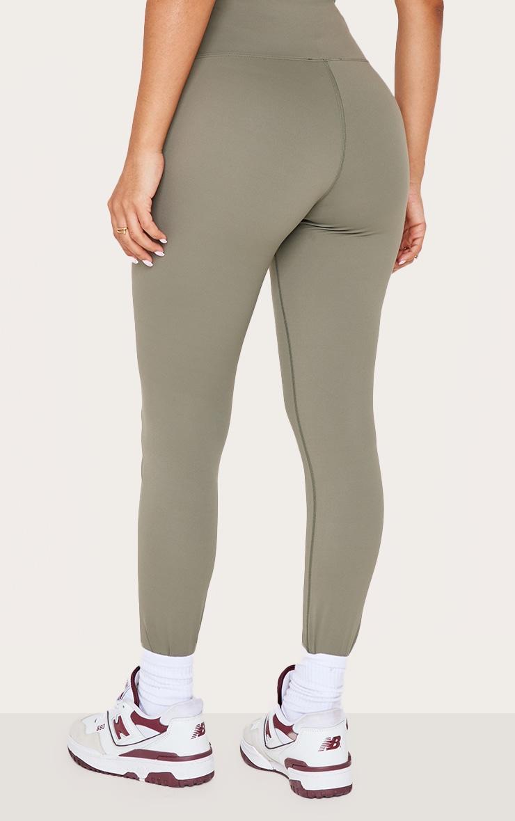 Petite Olive Sculpt Wrap Waist Gym Leggings Product Image