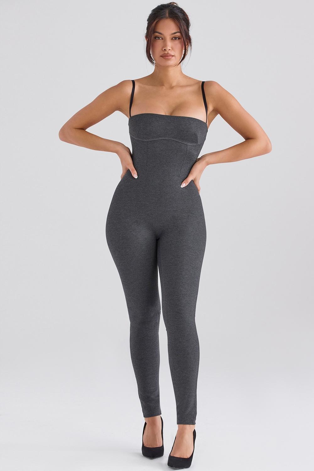 Luisa  charcoal loungewear jumpsuit - sale Product Image