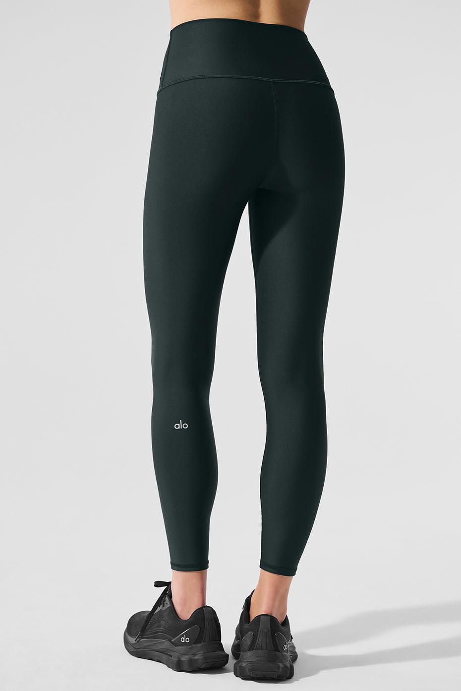7/8 High-Waist Airlift Legging - Charcoal Green Product Image