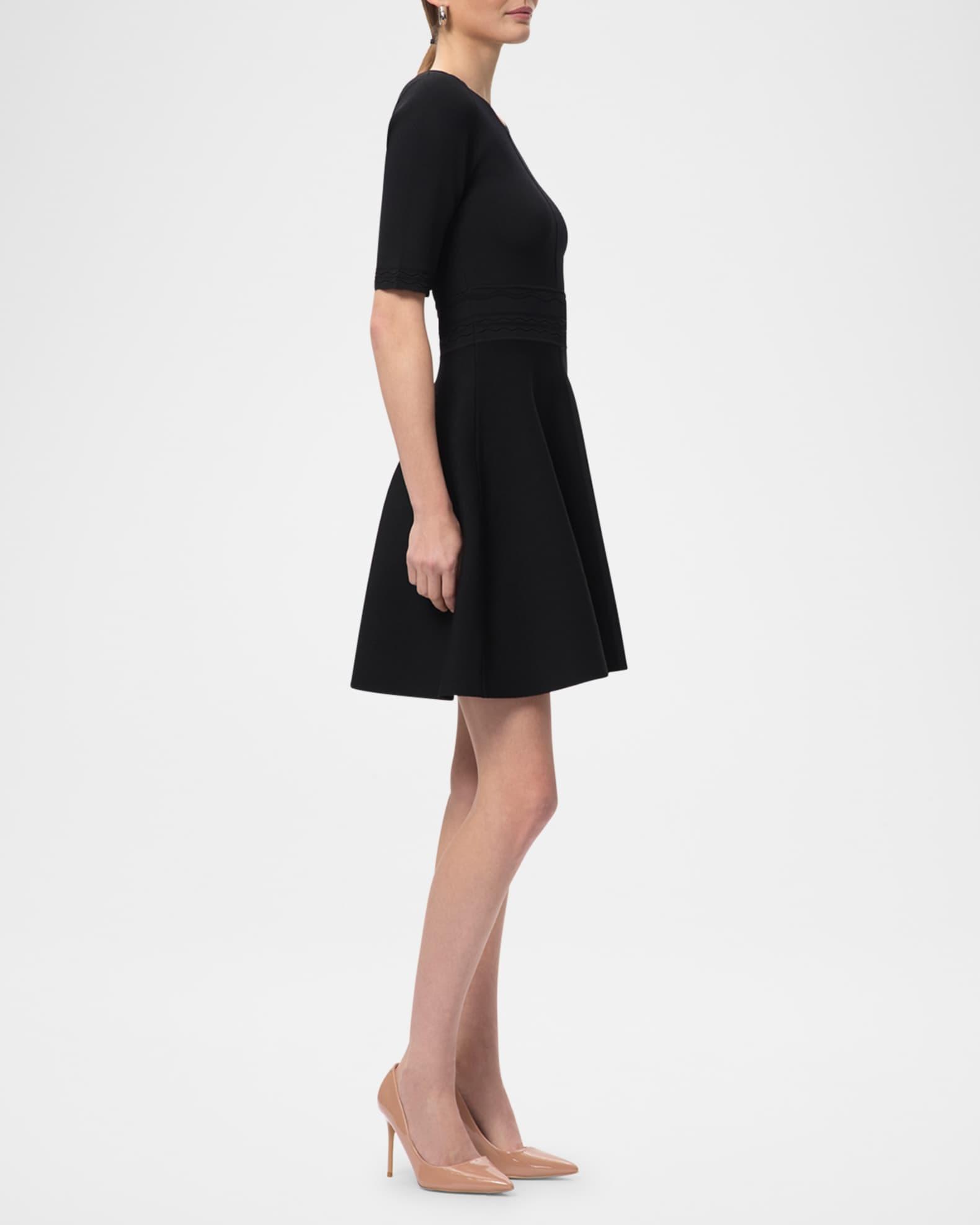 The Eden Knit Elbow-Sleeve Mini Dress Product Image