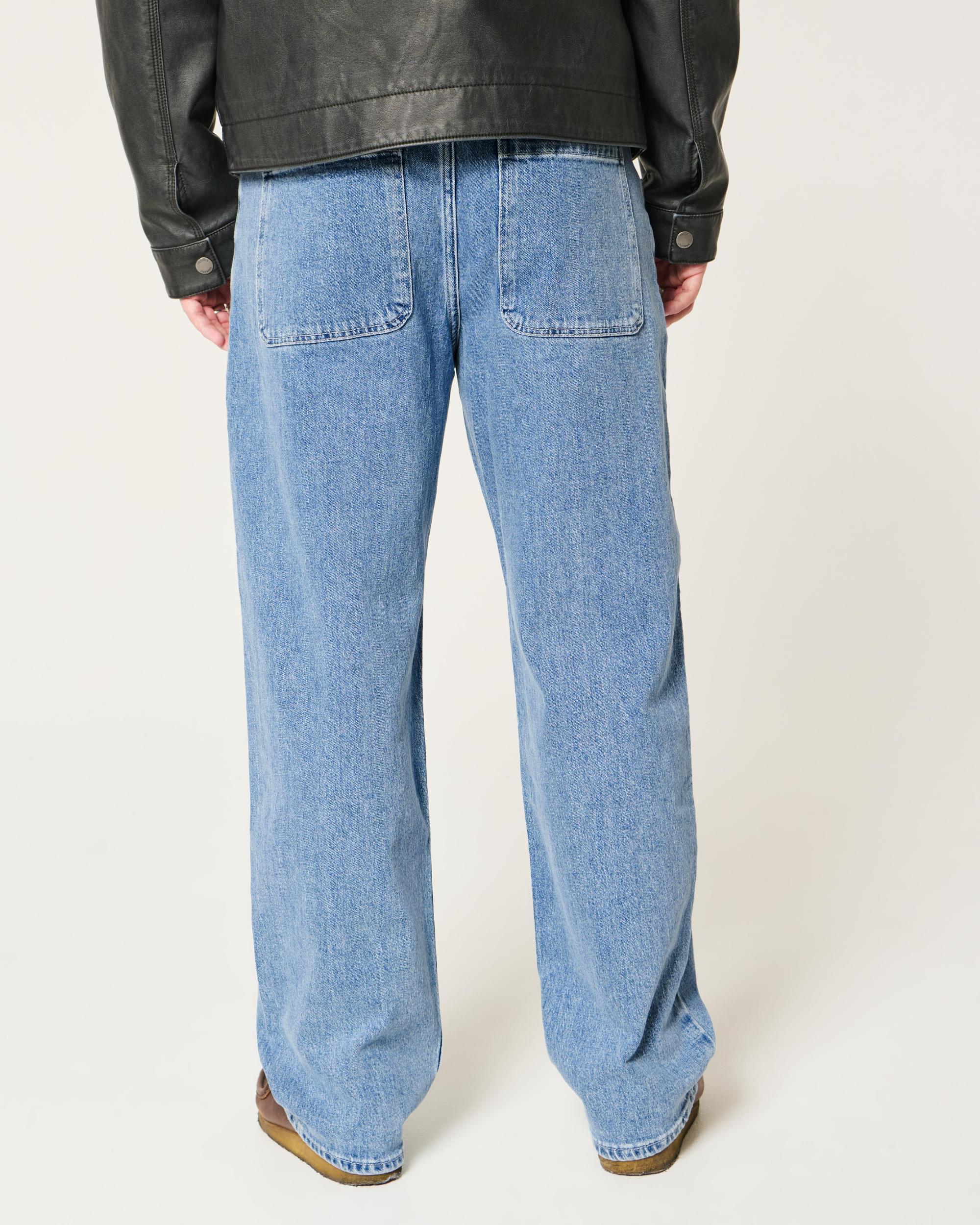 Light Wash Baggy Jeans Product Image