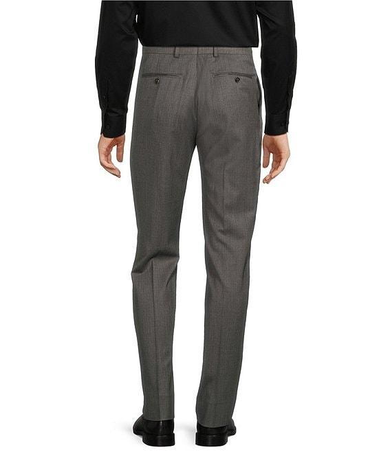 Hart Schaffner Marx New York Modern Fit Pre-Tailored Flat Front Super Stretch Solid Dress Pants Product Image
